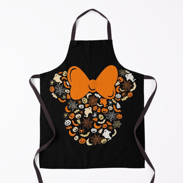 Item preview, Minnie Mouse Halloween Silhouette with Spooky Icons designed and sold by GoldenField41.