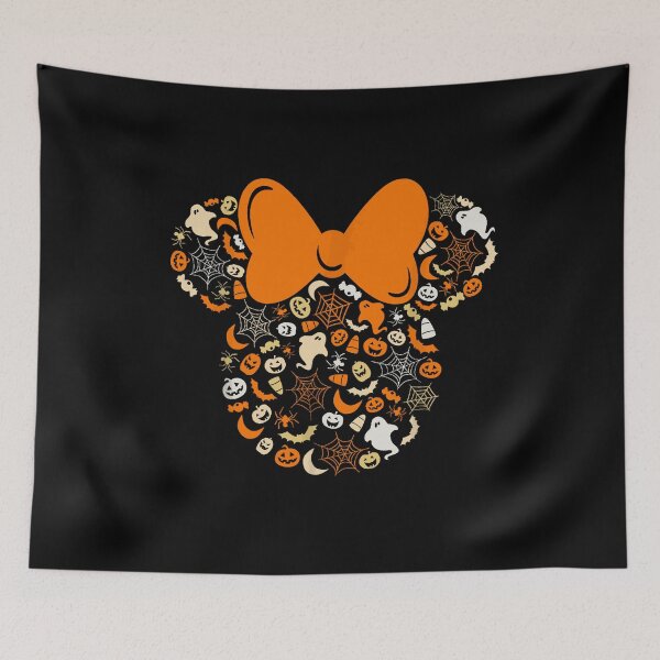 Item preview, Minnie Mouse Halloween Silhouette with Spooky Icons designed and sold by GoldenField41.
