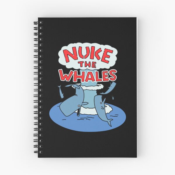 Item preview, Nuke The Whales Cartoon Sarcastic Ocean  designed and sold by Eowcat.