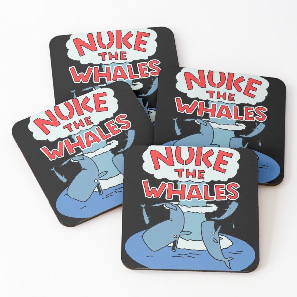 Item preview, Nuke The Whales Cartoon Sarcastic Ocean  designed and sold by Eowcat.