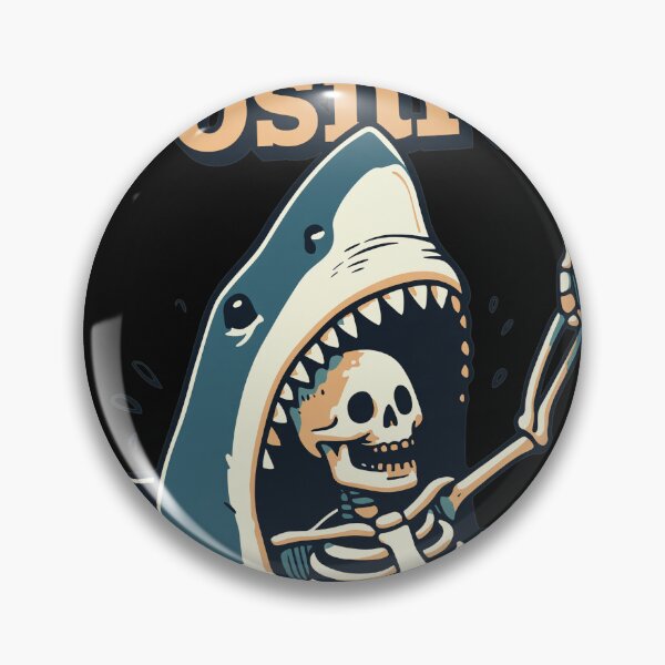 Item preview, Shark Skeleton Positive Vibe Surfacing Art designed and sold by Eowcat.