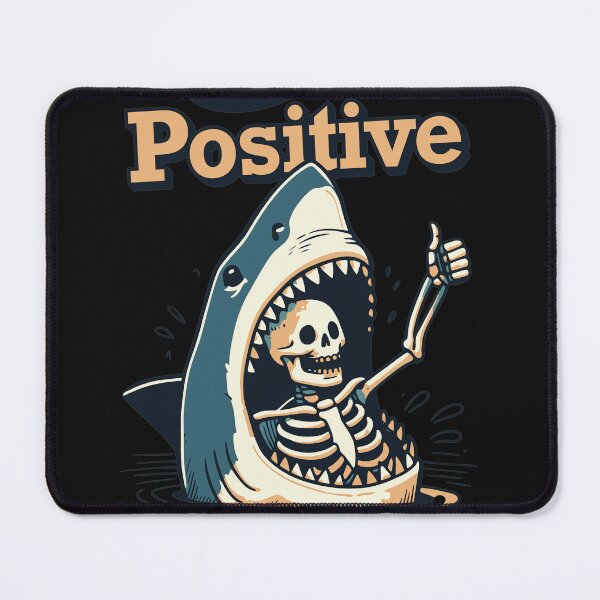 Item preview, Shark Skeleton Positive Vibe Surfacing Art designed and sold by Eowcat.