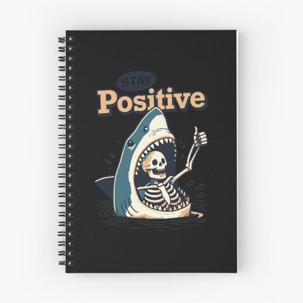Item preview, Shark Skeleton Positive Vibe Surfacing Art designed and sold by Eowcat.