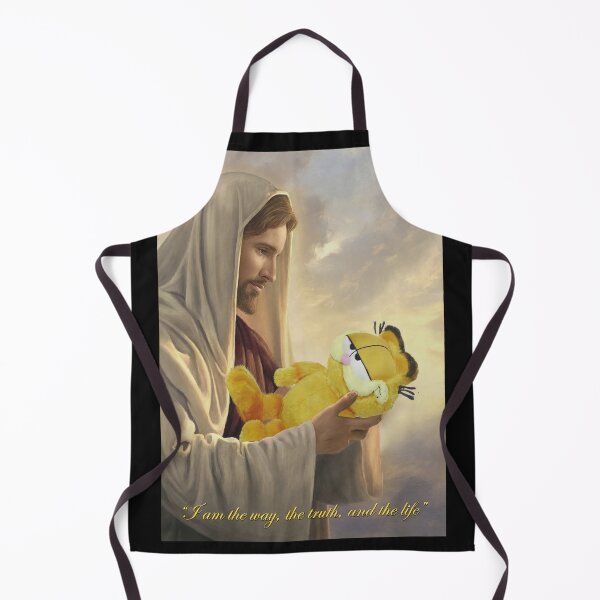 Item preview, Jesus Holding Garfield Plush Celestial Scene designed and sold by Eowcat.