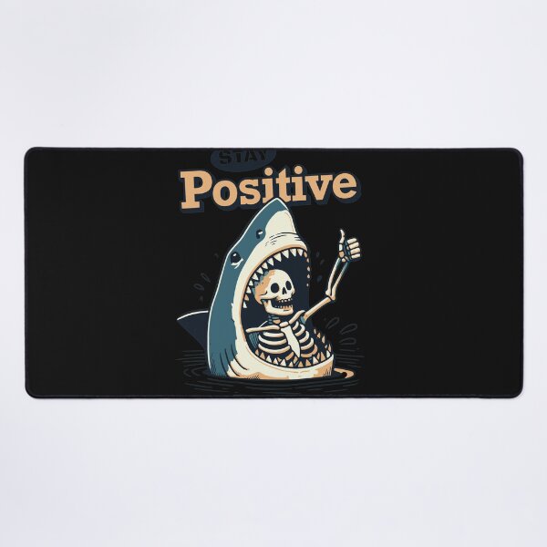 Item preview, Shark Skeleton Positive Vibe Surfacing Art designed and sold by Eowcat.