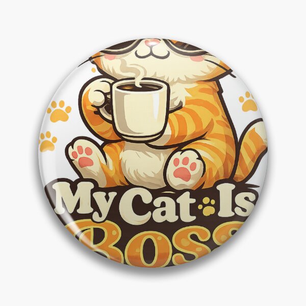 Item preview, My Cat Is Boss - Cute Coffee  designed and sold by KingP1.