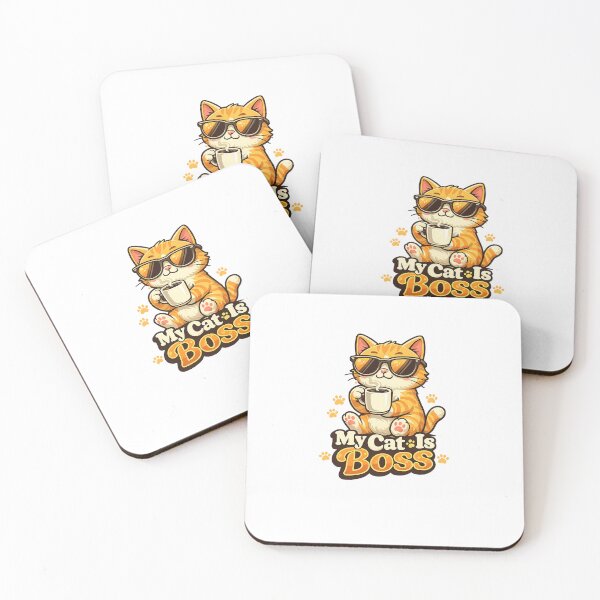 Item preview, My Cat Is Boss - Cute Coffee  designed and sold by KingP1.