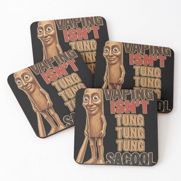 Item preview, Vaping Isn't Tung Tung Tung Sacool Wood Man designed and sold by Eowcat.