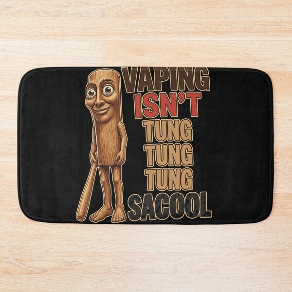 Item preview, Vaping Isn't Tung Tung Tung Sacool Wood Man designed and sold by Eowcat.