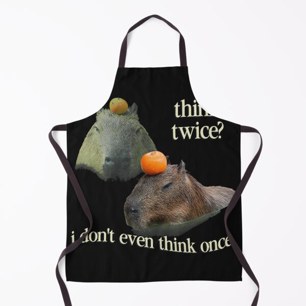Item preview, Capybara Orange Balance Think Twice Meme designed and sold by Eowcat.