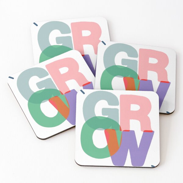 Item preview, Grow | Personal Growth Motivational Typography Design designed and sold by AAstore0013.