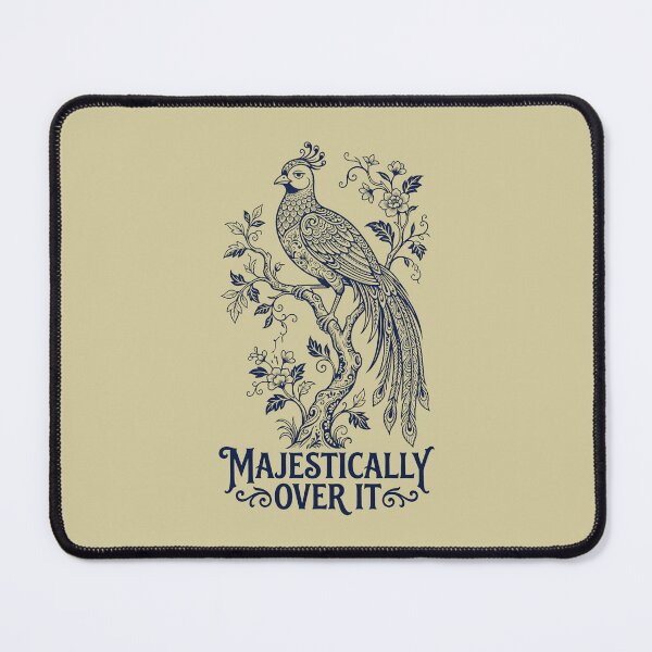 Item preview, Majestically Over It - Sarcastic Bird Line Art designed and sold by SplashTastic.