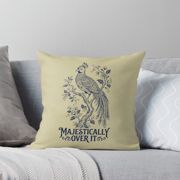 Item preview, Majestically Over It - Sarcastic Bird Line Art designed and sold by SplashTastic.