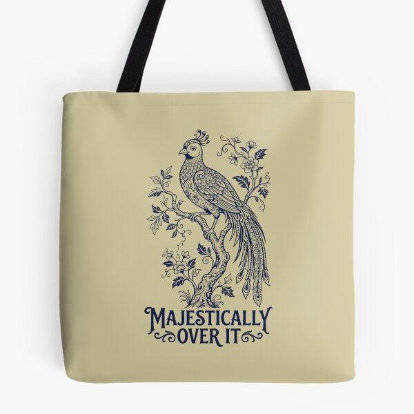 Item preview, Majestically Over It - Sarcastic Bird Line Art designed and sold by SplashTastic.