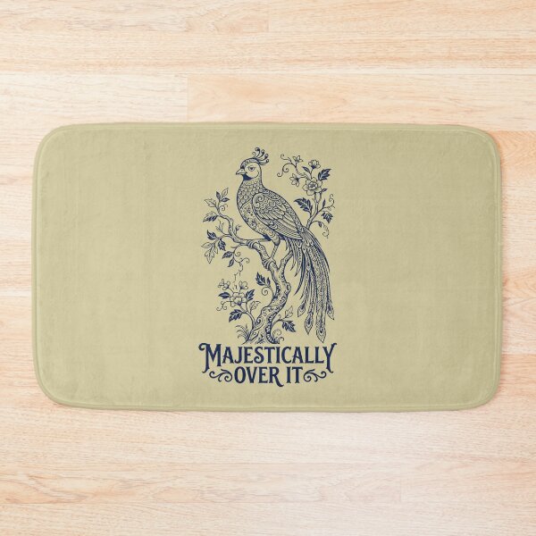 Item preview, Majestically Over It - Sarcastic Bird Line Art designed and sold by SplashTastic.