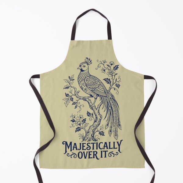 Item preview, Majestically Over It - Sarcastic Bird Line Art designed and sold by SplashTastic.
