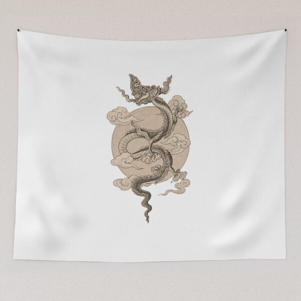 Item preview, Vintage Vietnamese Ly Dynasty Dragon Tattoo Art #1 For Her designed and sold by Rising Drake.