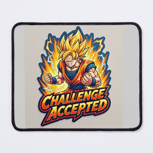 Item preview, GOKU CHALLENGE ACCEPTED  designed and sold by Sticker11Macker.