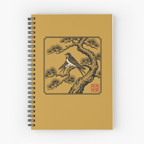 Item preview, Japanese Woodblock Swallow - Asian Art Line Art designed and sold by SplashTastic.