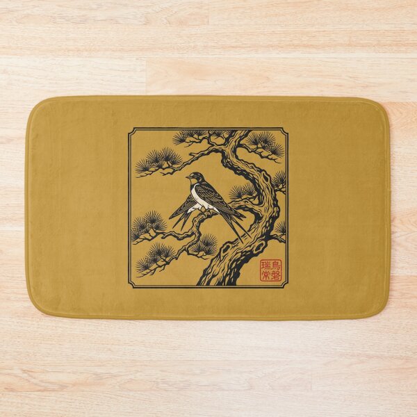 Item preview, Japanese Woodblock Swallow - Asian Art Line Art designed and sold by SplashTastic.