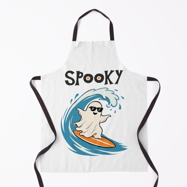 Item preview, Spooky Surfing Ghost Cute Summer Halloween Art designed and sold by Sela Art .