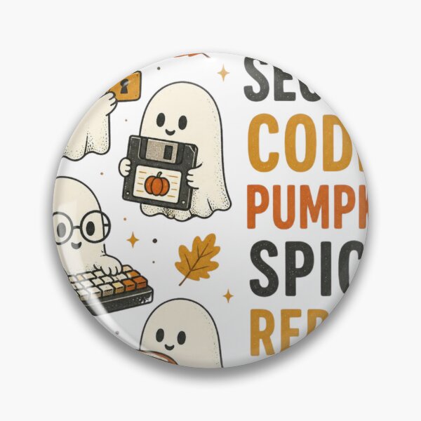 Item preview, Secure Code Pumpkin Spice Repeat Spooky Cybersecurity Teacher Fall designed and sold by OakAndThread.