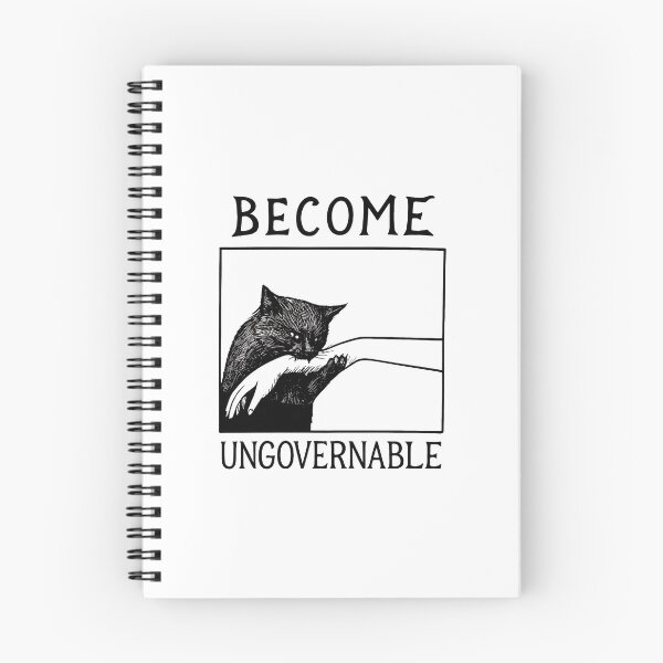 Item preview, Become Ungovernable Cat Biting Arm Illustration designed and sold by Dmo3HarkoArt.