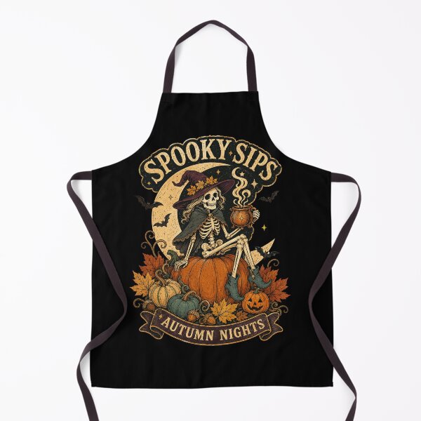 Item preview, Spooky Sips Autumn Nights Skeleton Witch Coffee designed and sold by VioletNance.