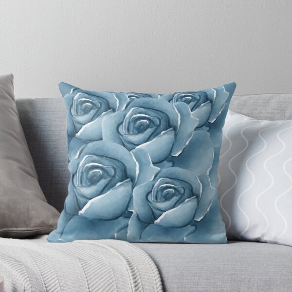 Item preview, Blue Roses Watercolor Bouquet Pattern designed and sold by SeJaa.