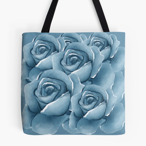 Item preview, Blue Roses Watercolor Bouquet Pattern designed and sold by SeJaa.