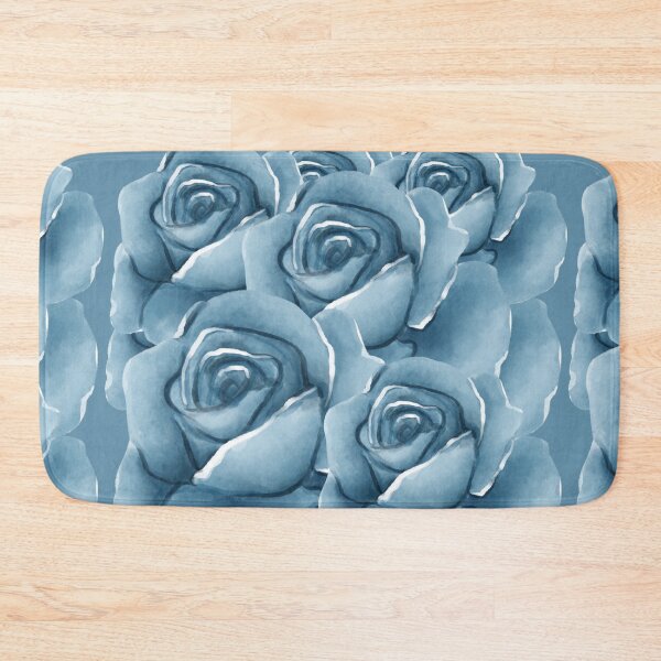 Item preview, Blue Roses Watercolor Bouquet Pattern designed and sold by SeJaa.
