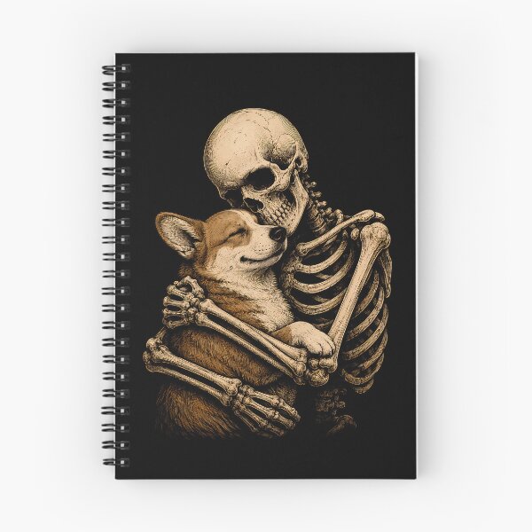 Item preview, Cuddly skeleton with corgi design for pet lovers halloween designed and sold by rafaeltto.