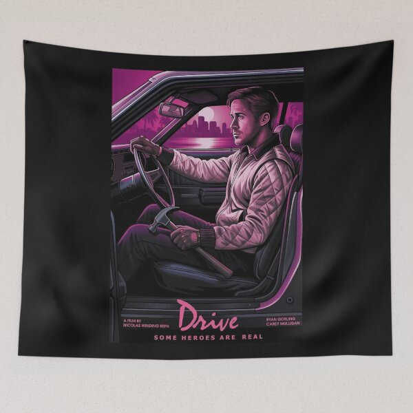 Item preview, Drive Ryan Gosling Neon Retro Movie Poster designed and sold by Vicky021.