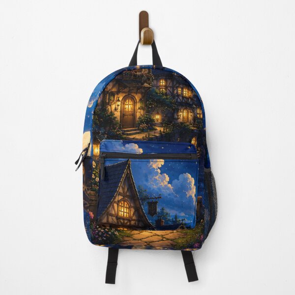 Item preview, Moonlit Village by the Enchanted River designed and sold by Herodestroyer.