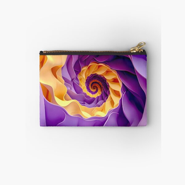 Item preview, Vibrant Spiral of Colors in Purple and Yellow designed and sold by Vicky Brago-Mitchell®.