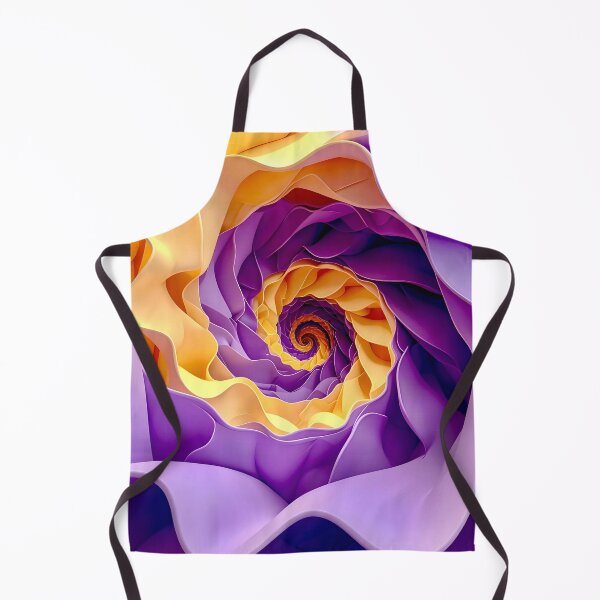 Item preview, Vibrant Spiral of Colors in Purple and Yellow designed and sold by Vicky Brago-Mitchell®.