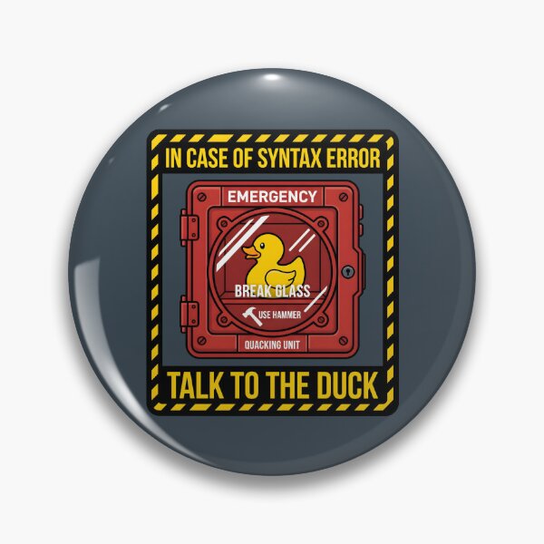 Item preview, Talk To The Duck Rubber Duck Debugging - Software Developer IT Humor designed and sold by SplashTastic.