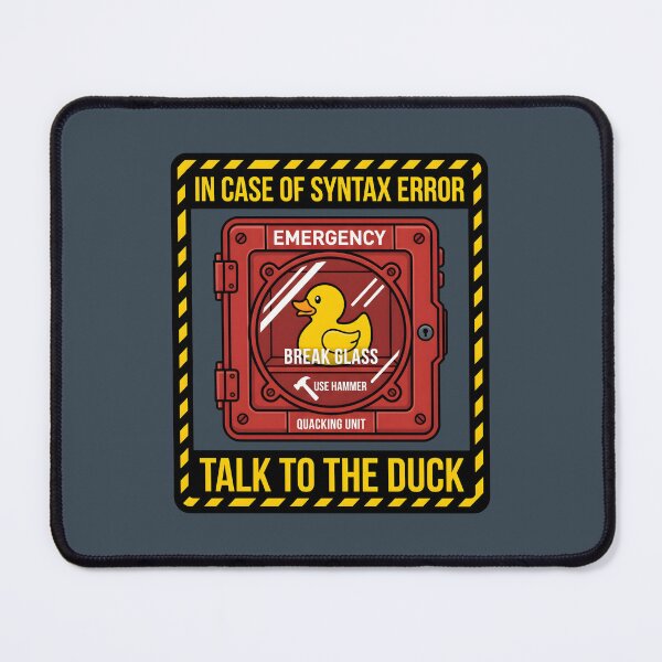 Item preview, Talk To The Duck Rubber Duck Debugging - Software Developer IT Humor designed and sold by SplashTastic.