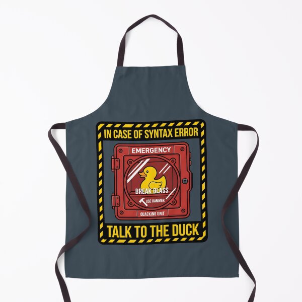 Item preview, Talk To The Duck Rubber Duck Debugging - Software Developer IT Humor designed and sold by SplashTastic.