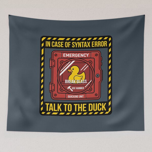 Item preview, Talk To The Duck Rubber Duck Debugging - Software Developer IT Humor designed and sold by SplashTastic.