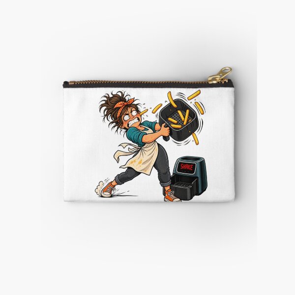 Item preview, Air Fryer Shake Gone Wrong Funny Cooking Cartoon designed and sold by Concrete Coffee Studio.