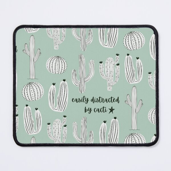 Item preview, Easily Distracted By Cacti Garden Hand Drawn Pattern designed and sold by LibertyHub.