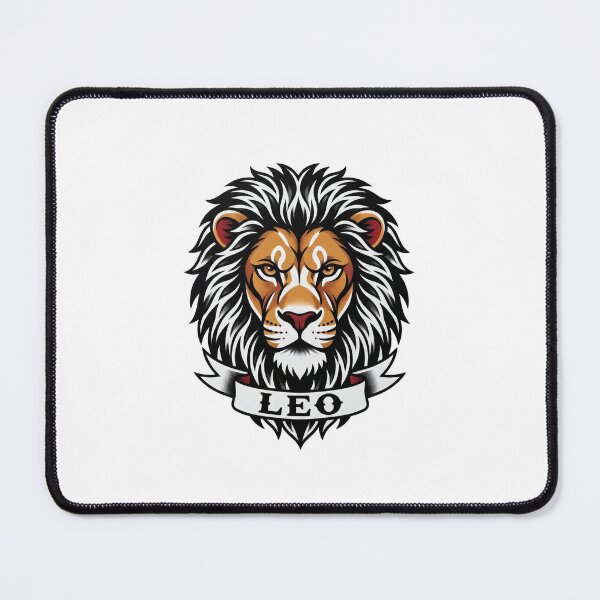Item preview, Leo Zodiac Tattoo Flash Style Lion Blackwork Astrology Design designed and sold by Osmose-Studio ⭐⭐⭐⭐⭐.