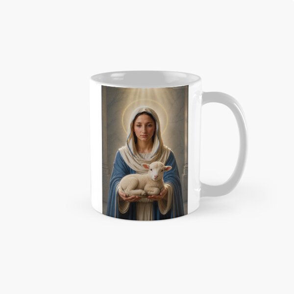 Item preview, Mother of the Lamb — Virgin Mary Sacred Art designed and sold by Kutji.Sacred.Art.