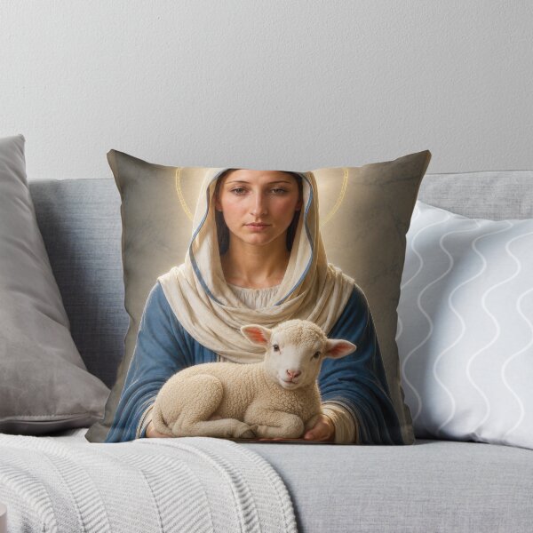 Item preview, Mother of the Lamb — Virgin Mary Sacred Art designed and sold by Kutji.Sacred.Art.