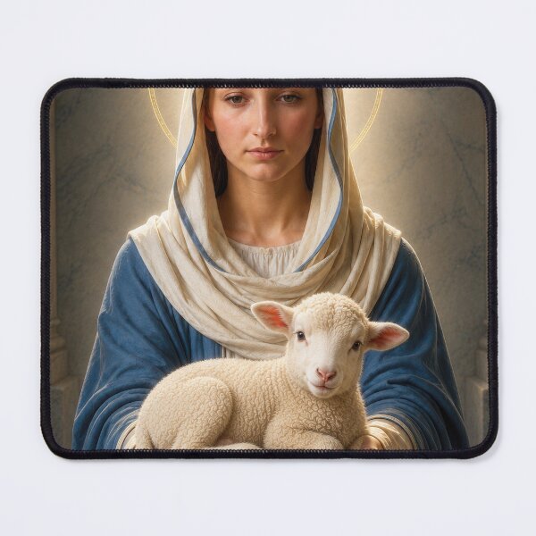 Item preview, Mother of the Lamb — Virgin Mary Sacred Art designed and sold by Kutji.Sacred.Art.