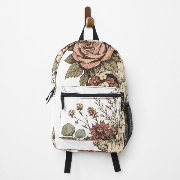 Item preview, Floral Skull Bouquet Design | Botanical Skull Sublimation Art designed and sold by MOCH- ART.