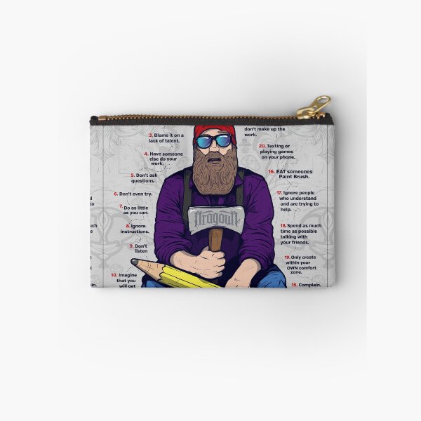 Item preview, "20 ways to earn an 'F' in Art" - Educational Infographic Design - Generic version designed and sold by Fragoutdesign.