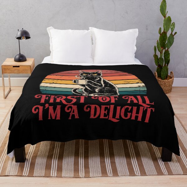 Item preview, Sarcastic Black Cat Coffee Mug Retro Sunset Vintage designed and sold by Dmo3HarkoArt.