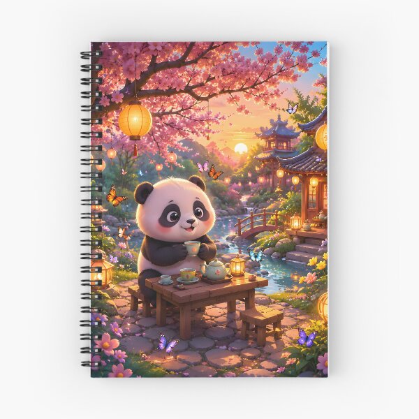 Item preview, Cute Panda Tea Time in Cherry Blossom Garden designed and sold by Herodestroyer.
